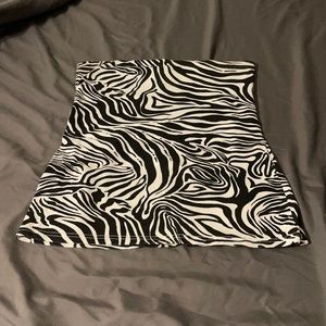 Zebra tube top